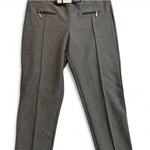 Ravel Gray Pants with Black Zipper Accents